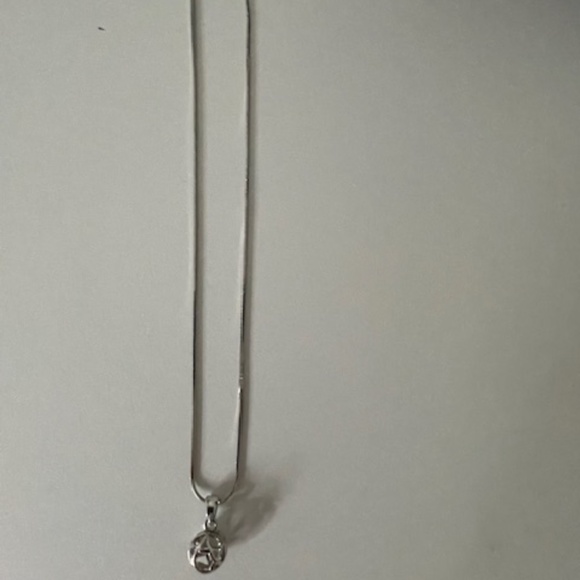 Merkaba Silver Sphere Jewish Start Necklace - Picture 3 of 5